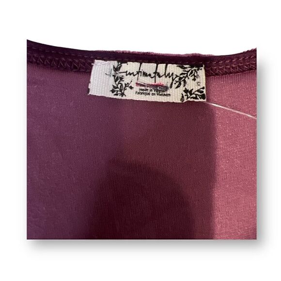 Free People Intimately Purple Velvet Bodysuit Size Extra Small - Picture 3 of 6